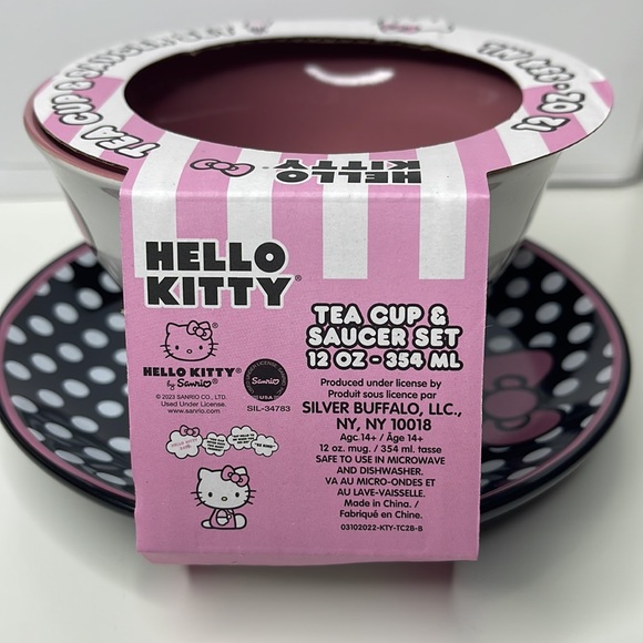 New Hello Kitty Tea cup & saucer set 12oz - Picture 12 of 16